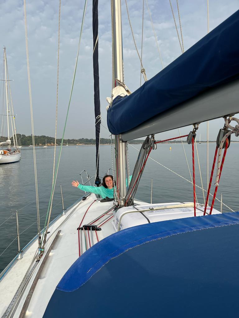 Sailing yacht underway with Take A Turn Yachting in Cornwall