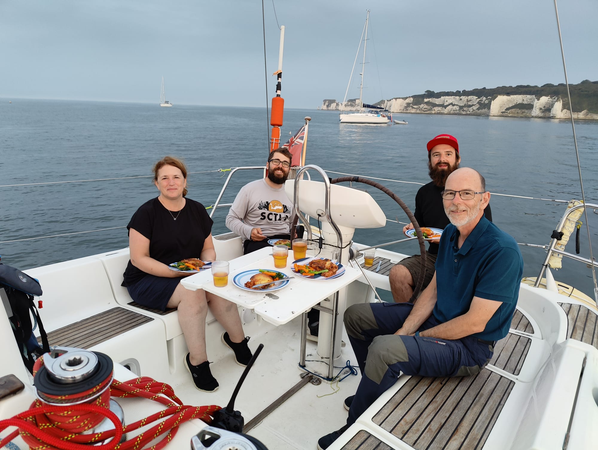 Enjoying a skippered sailing experience with Take A Turn Yachting